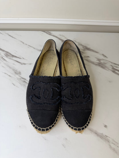 Chanel Classic CC Espadrilles, Size 39