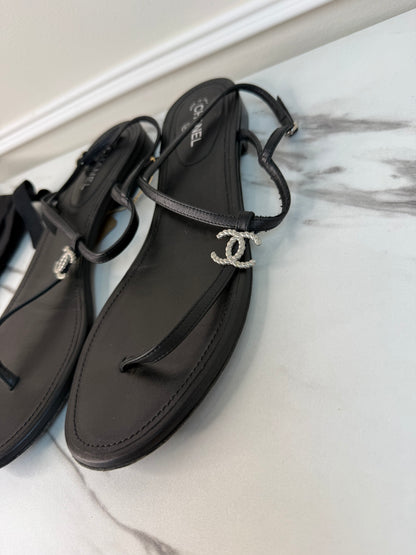 Chanel sandals size 39.5