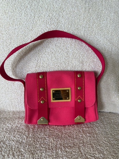Louis Vuitton Pink Canvas Antigua Sac Rabat shoulder bag