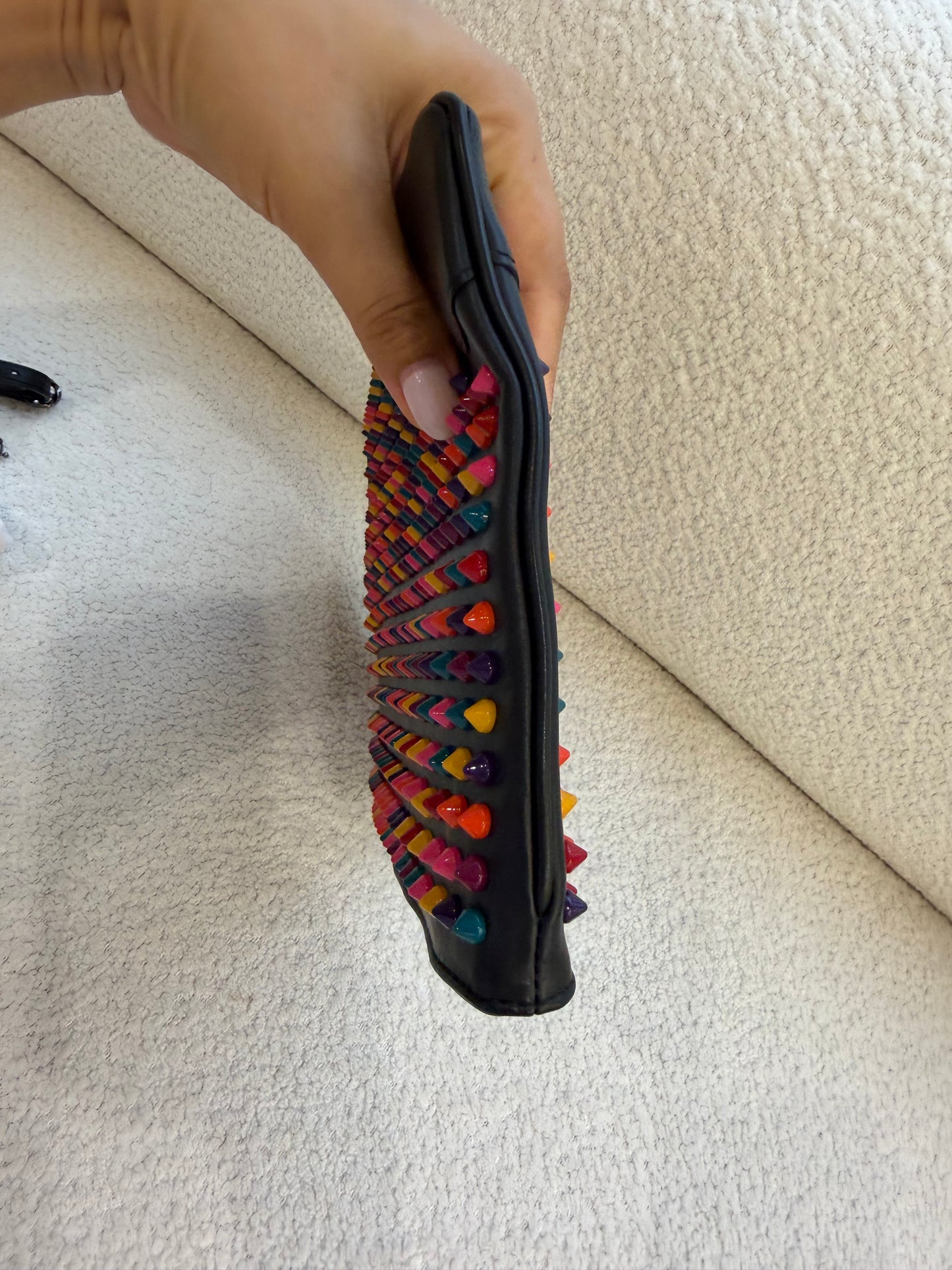 Christian Louboutin spiked bag 
RRP $1290