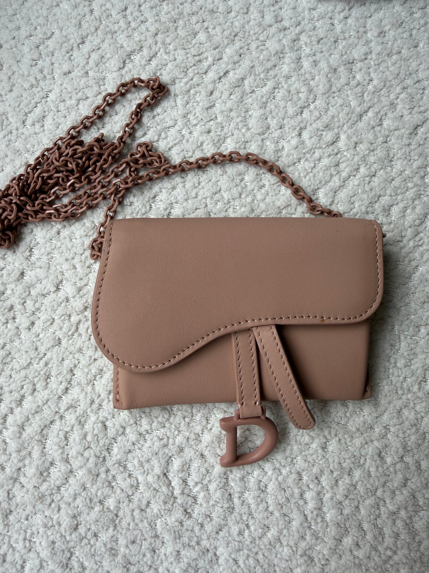 Dior Card Case/ wallet with chain strap