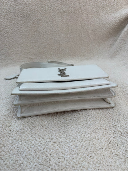 Saint Laurent YSL medium sunset white/silver bag