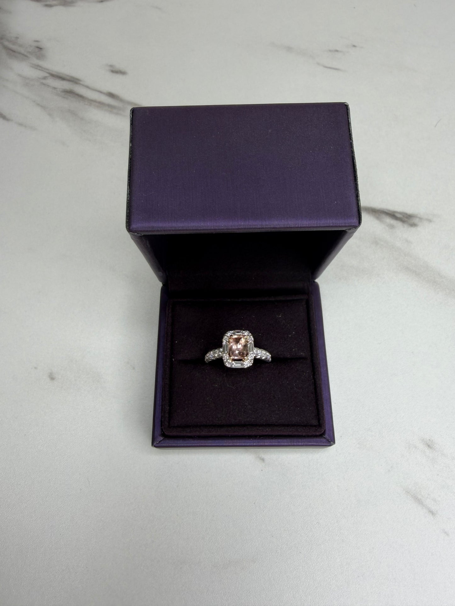 Anton Peach Pink Sapphire Ring