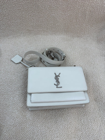 Saint Laurent YSL medium sunset white/silver bag