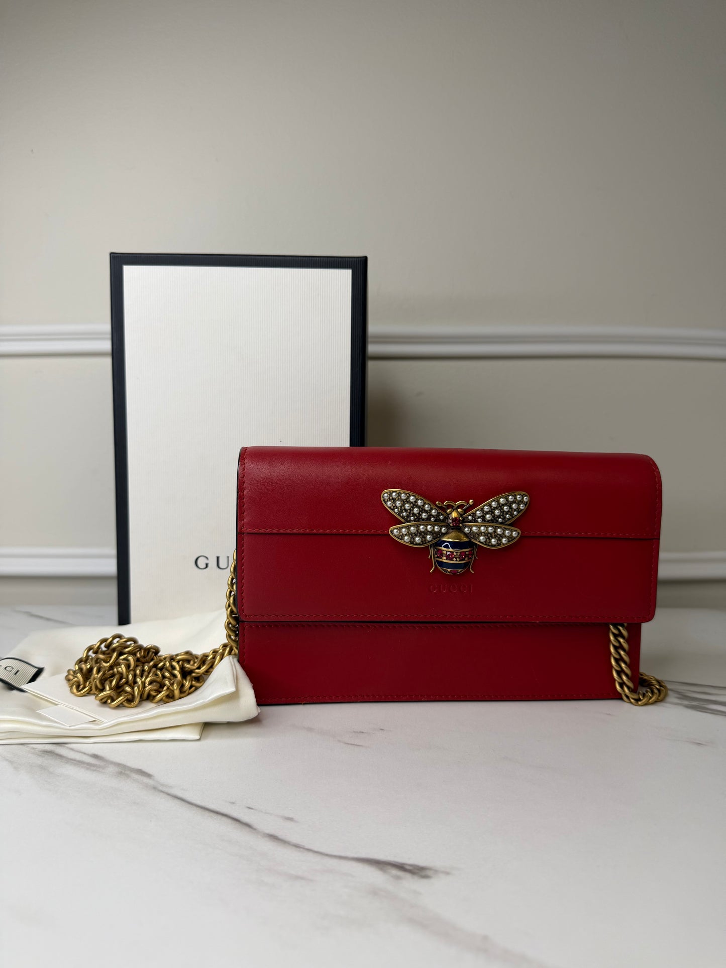 Gucci Queen Margaret GG Leather Woc