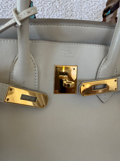 Hermes’ Birkin 30 swift parchemin with ghw