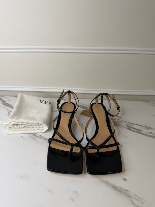 Bottega Veneta Kitten Heel Sandals, Size 39
