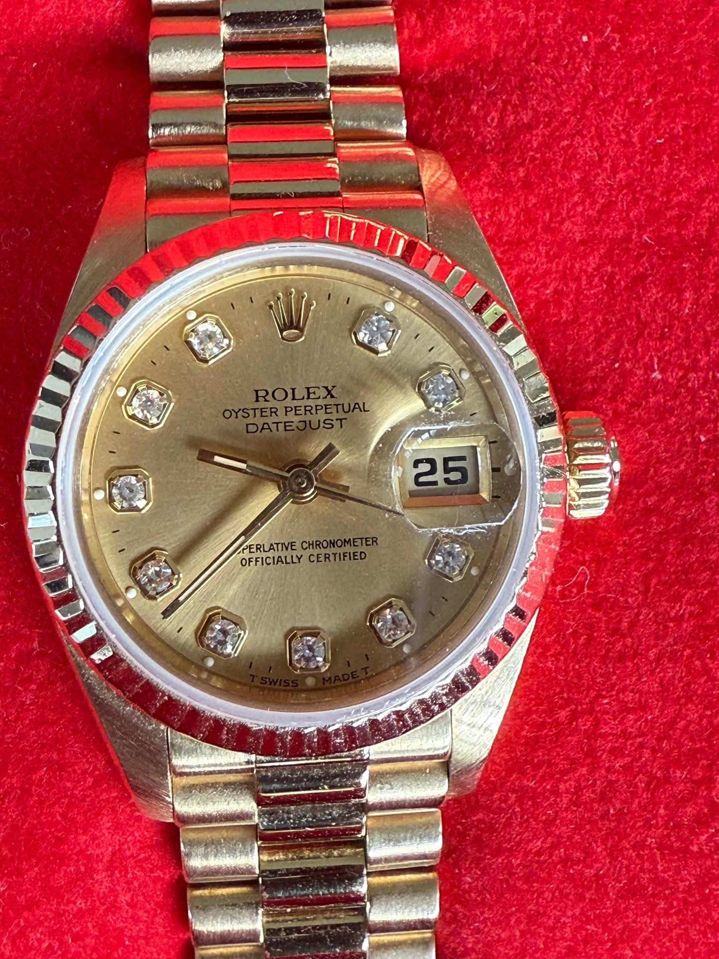 Rolex Datejust 18k gold 26mm