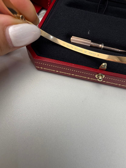 Cartier Love Bracelet, Rose Gold, Small version, Size 20