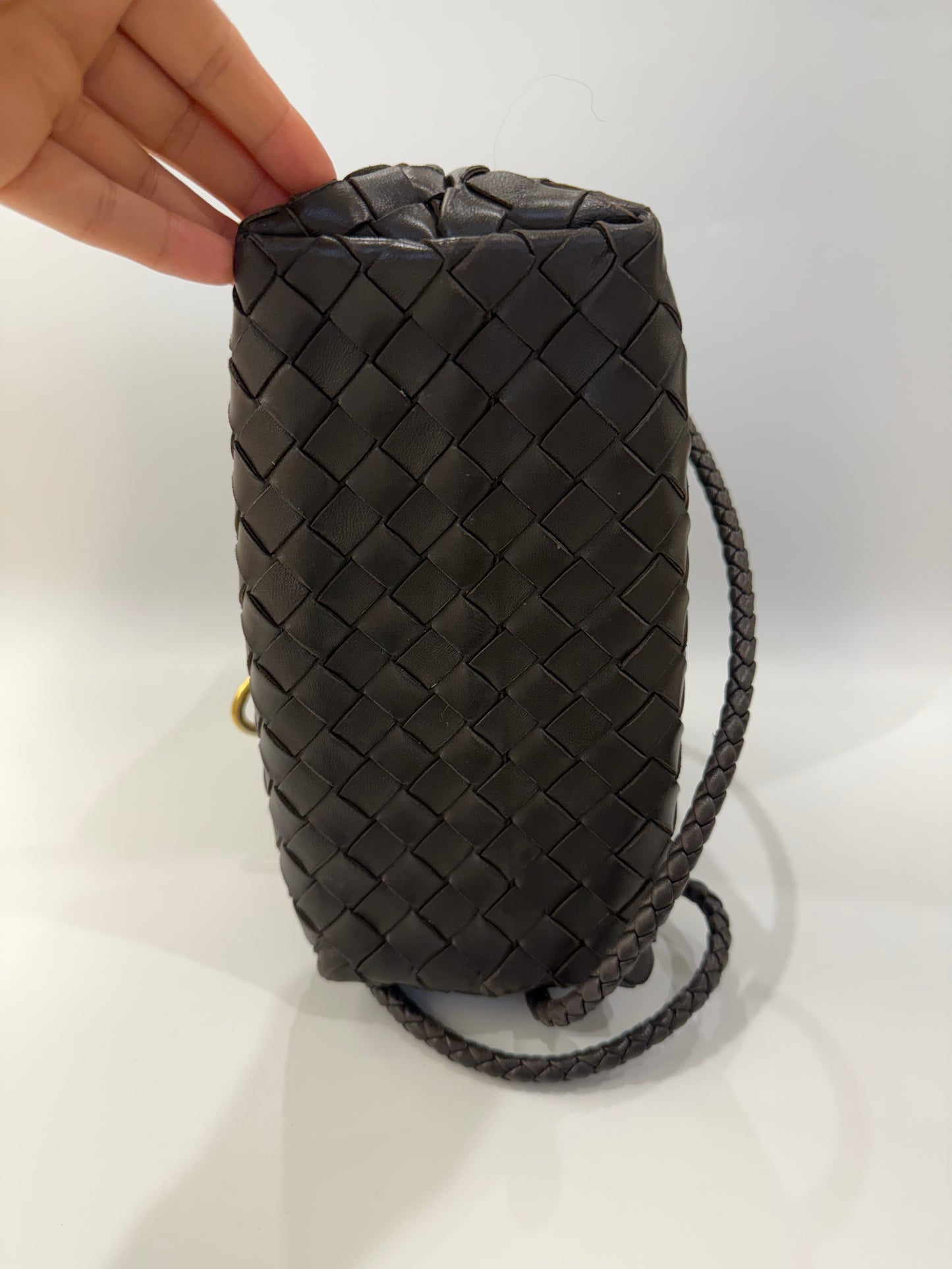 Bottega Veneta Andiamo Small Leather Top Handle Bag