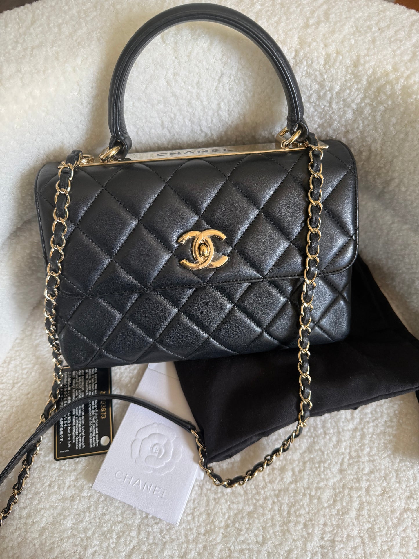 Chanel Trendy CC black with GHW Small