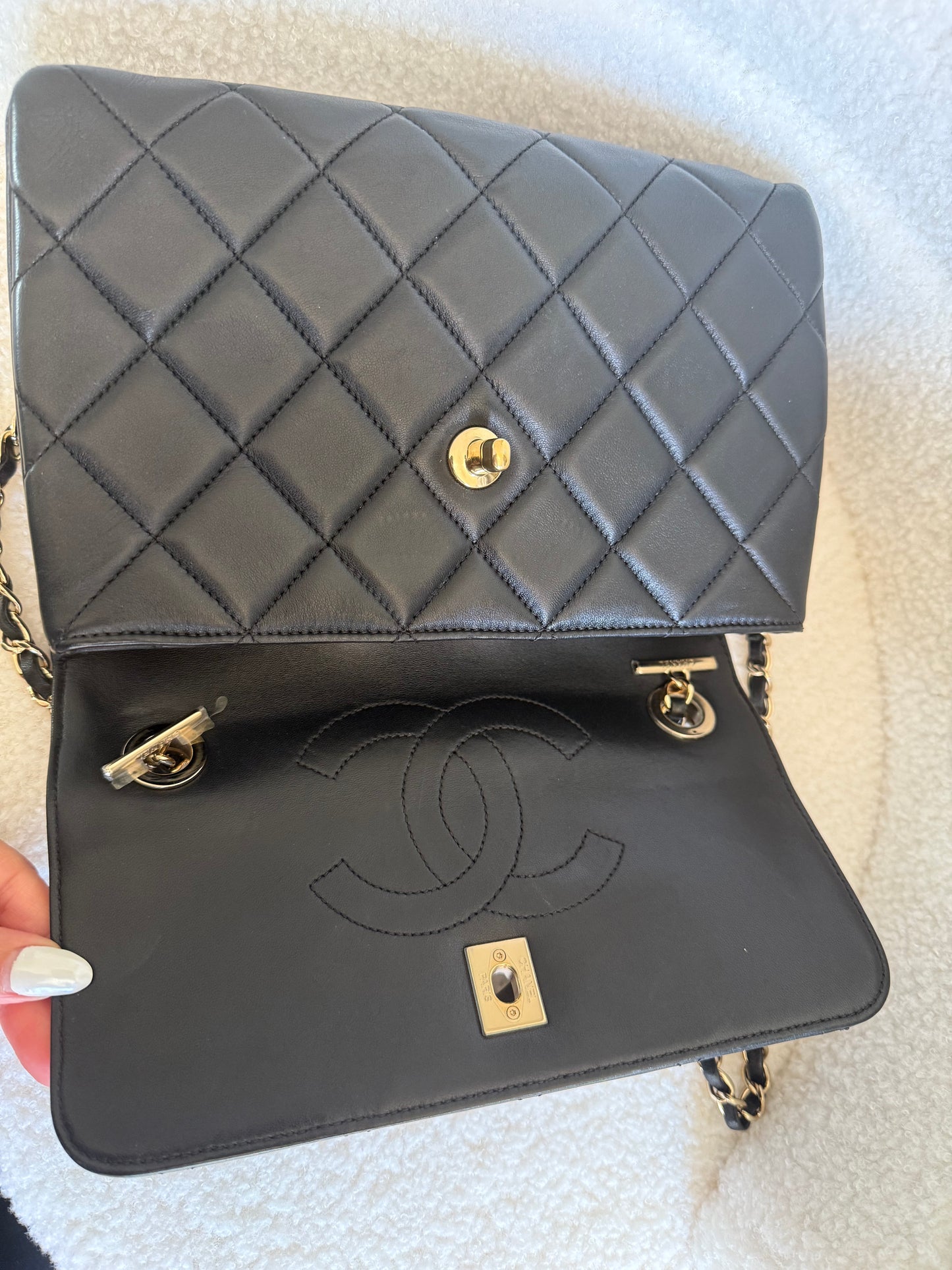 Chanel Trendy CC black with GHW Small