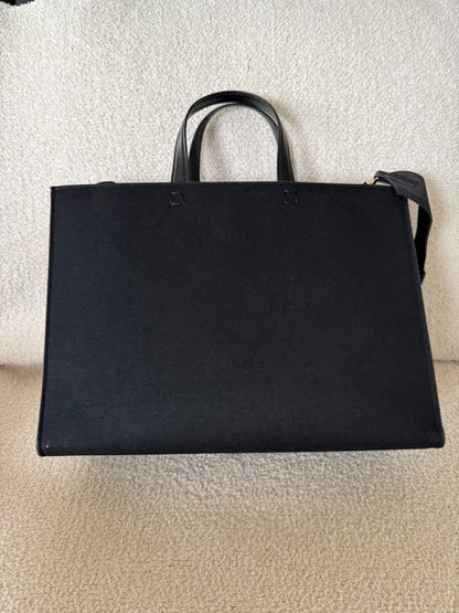 Givenchy black canvas G tote bag