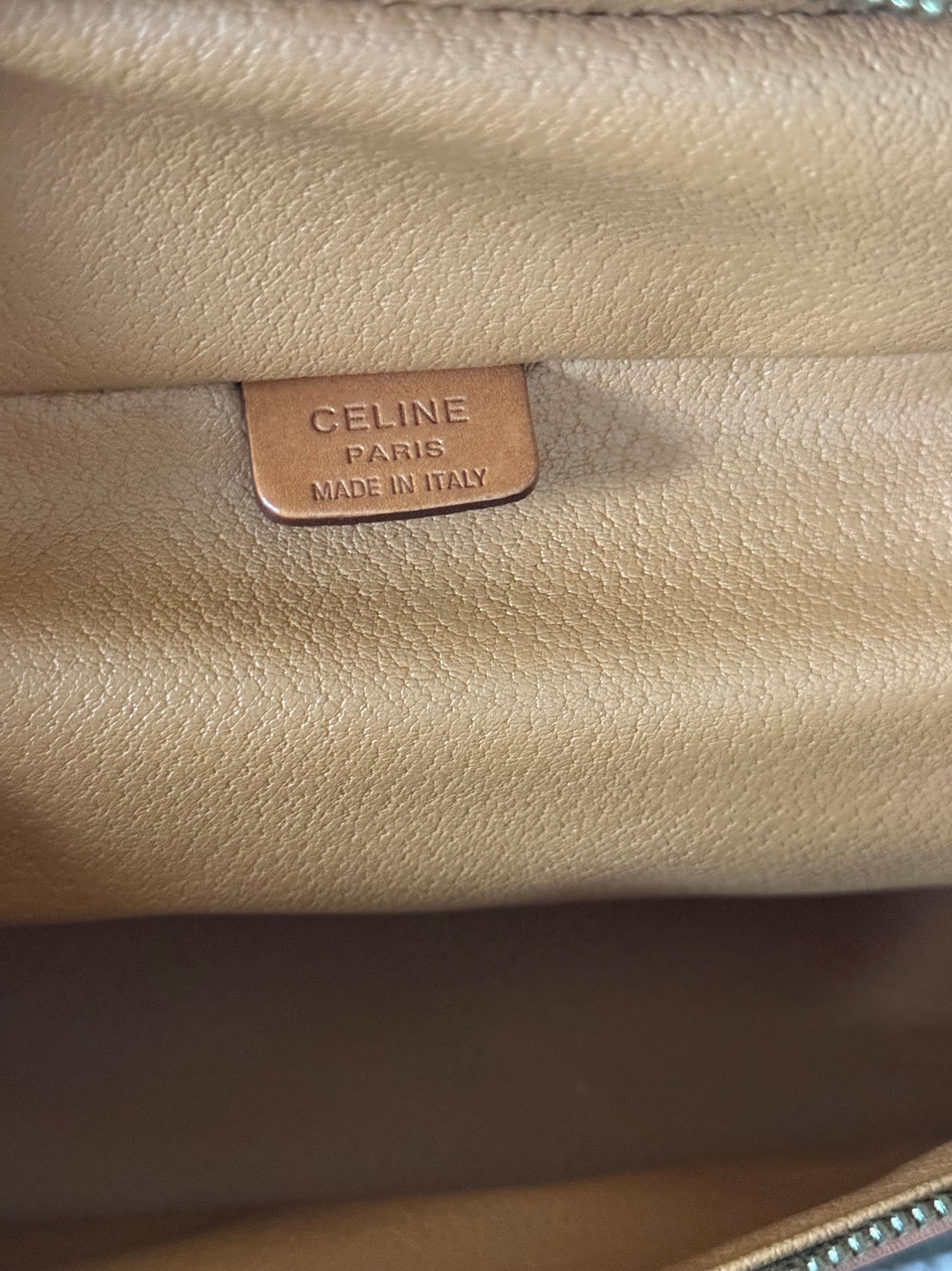 vintage Celine Macadam vanity bag