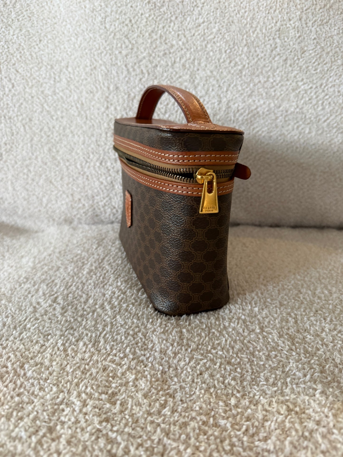 vintage Celine Macadam vanity bag
