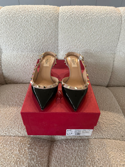 Valentino Rockstud slingback kitten heels size 36