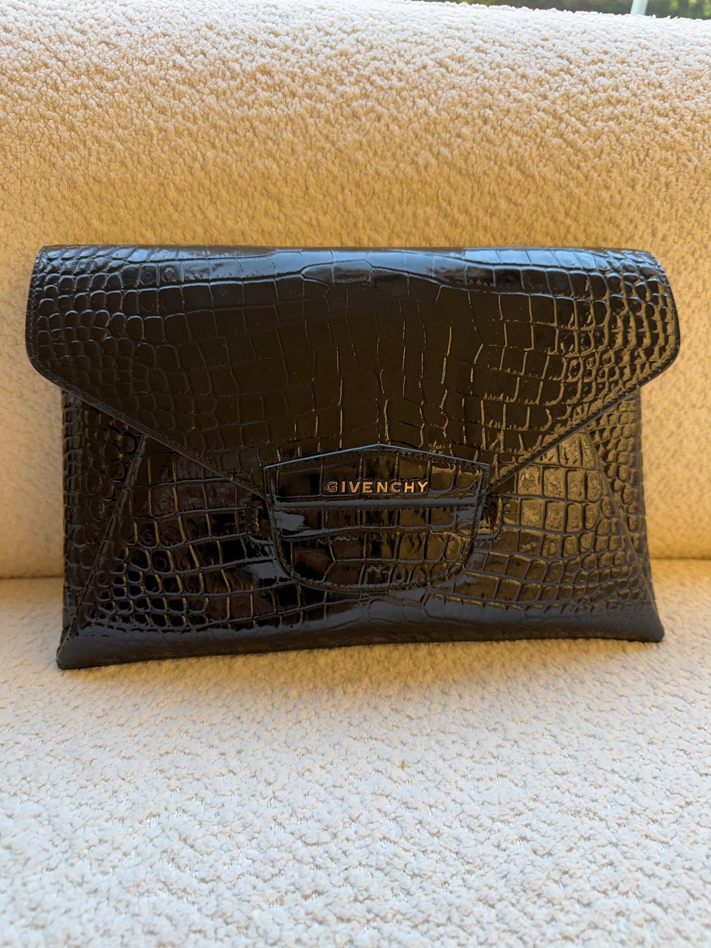 Givenchy Croc Embossed Clutch