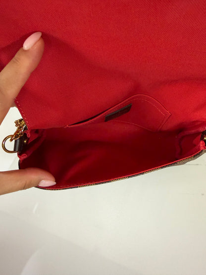 Louis Vuitton Damier Ebene Clutch/ Cross Body Bag, Small size