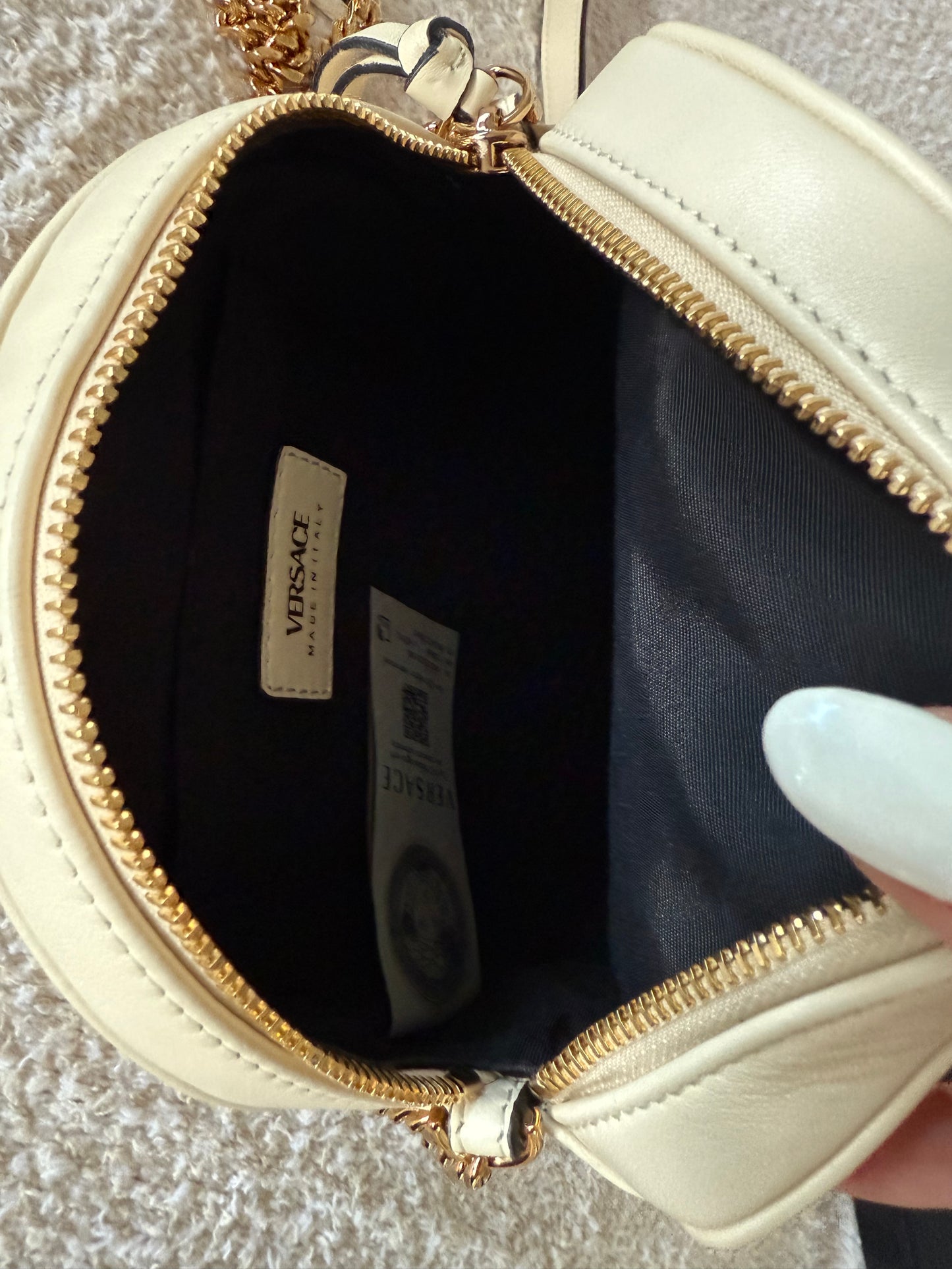 Versace round cross body bag