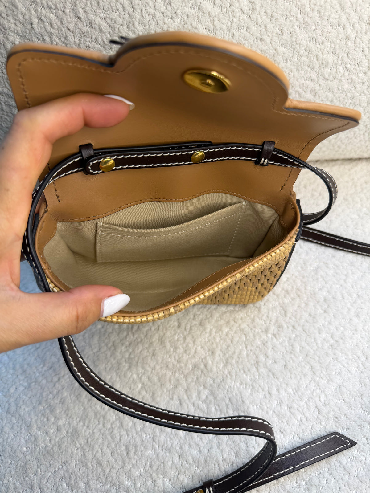 Balmain Raffia Bag