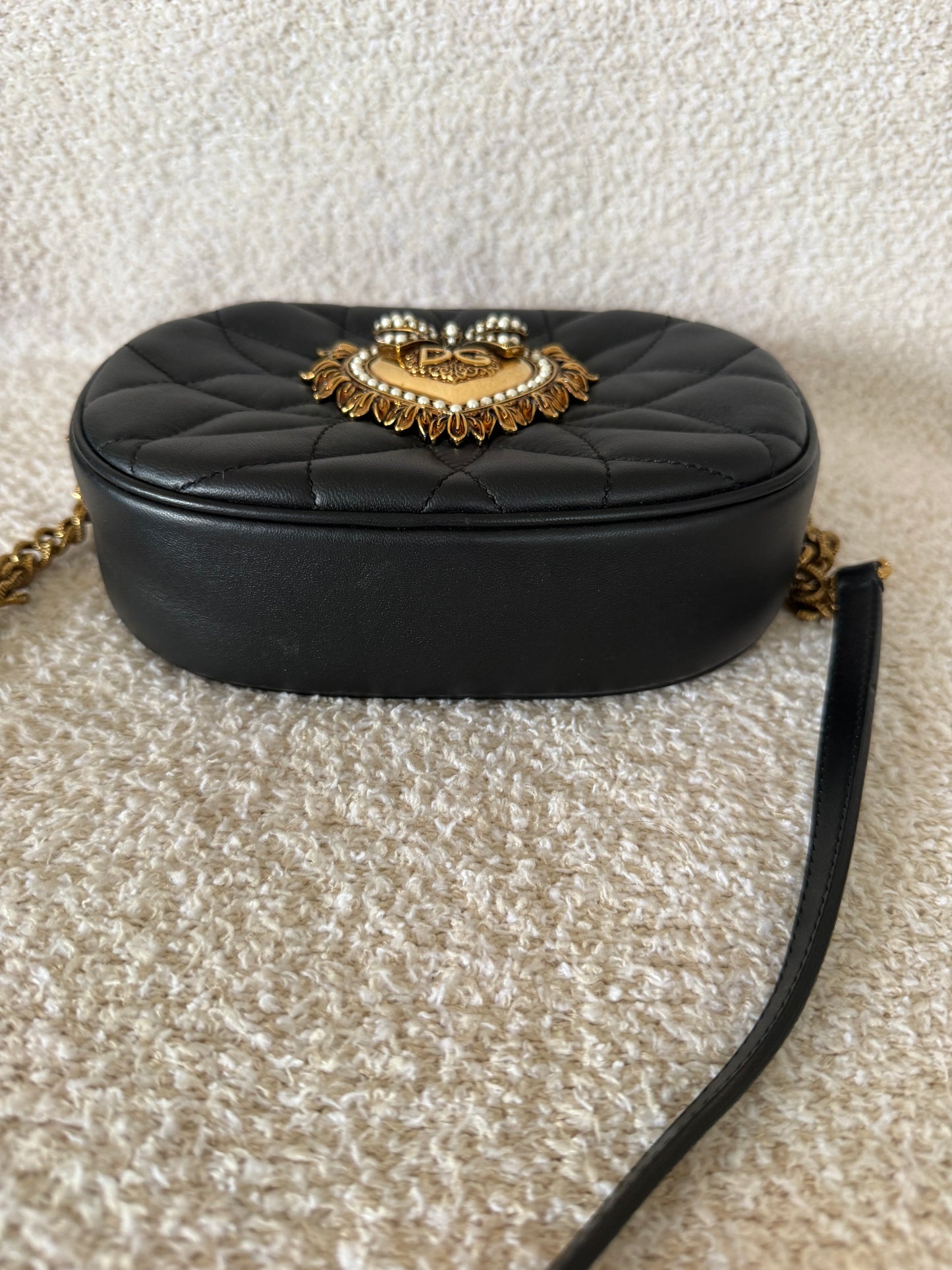 Dolce & Gabbana Devotion quilted nappa leather camera bag