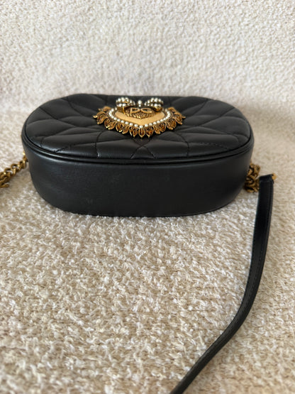 Dolce & Gabbana Devotion quilted nappa leather camera bag