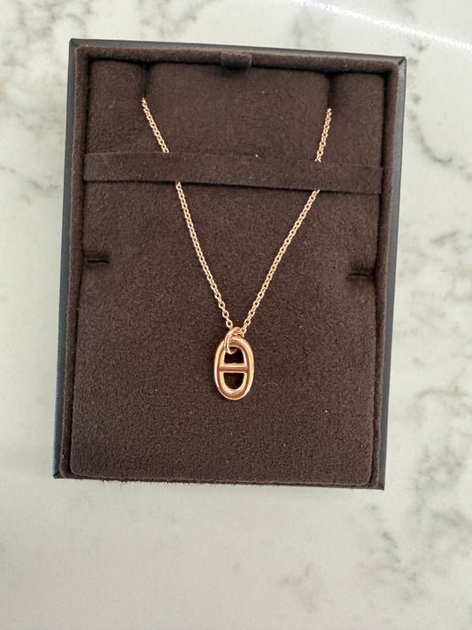 Faradole Necklace in Rose Gold