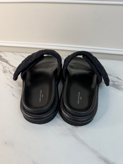 Louis Vuitton Pool Pillow flat comfort mules black size 39
