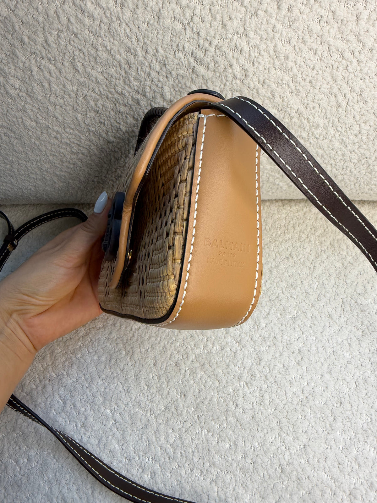 Balmain Raffia Bag