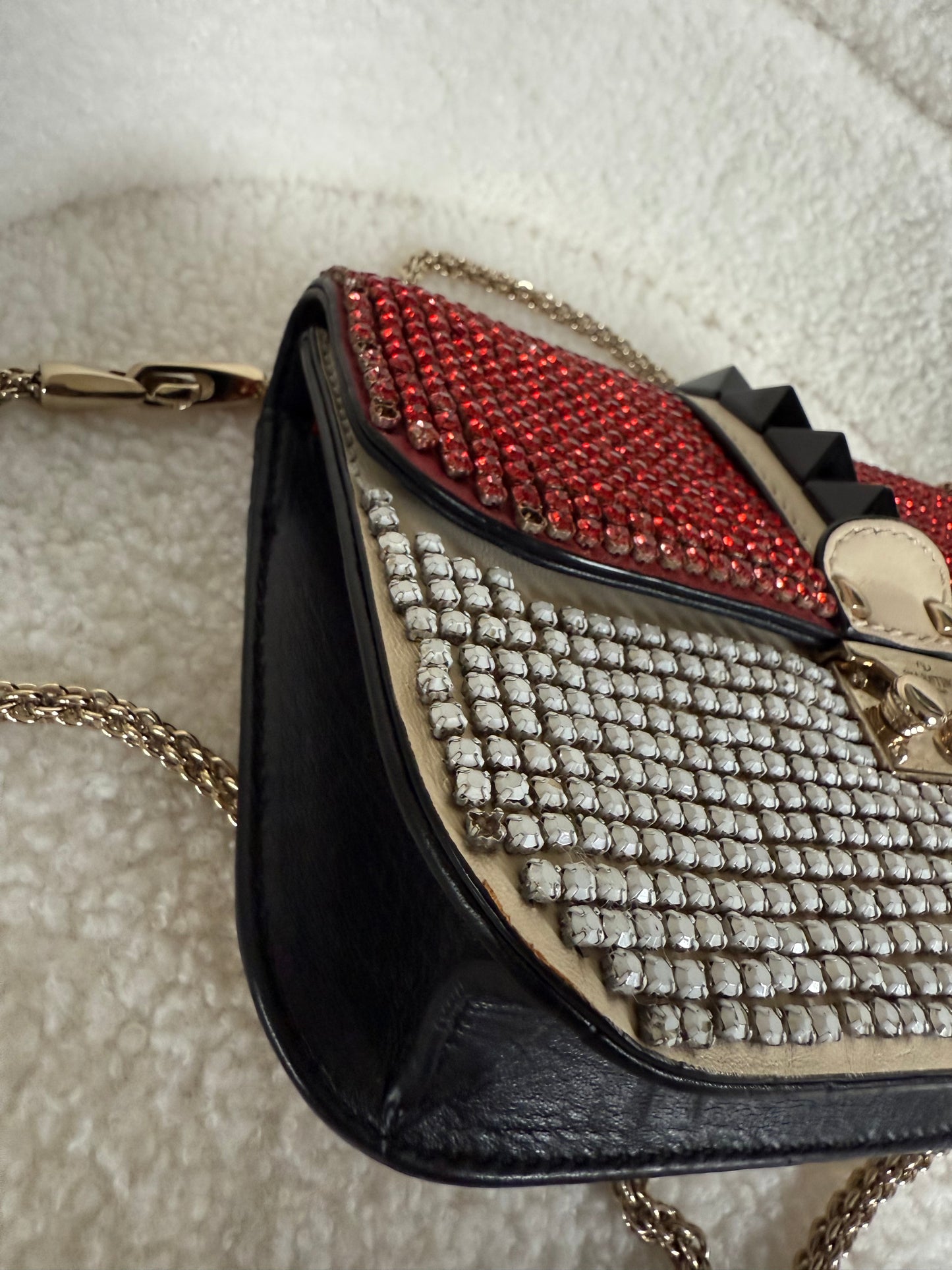 Valentino Glam lock crossbody bag