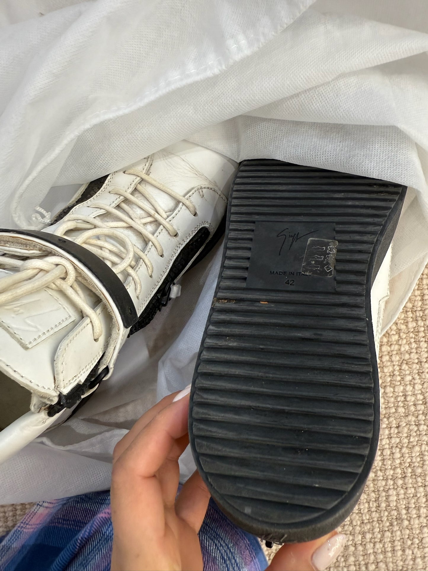 giuseppe zanotti boots size 42 men’s