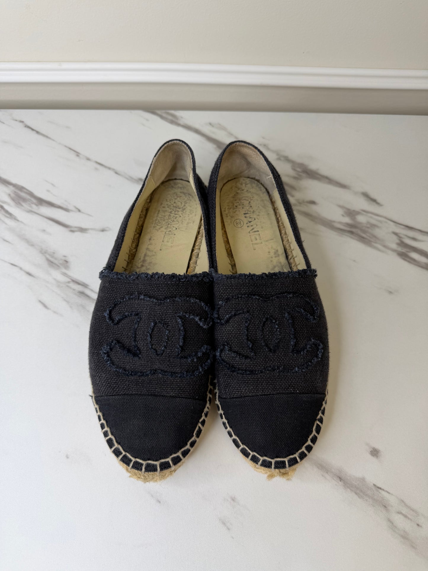 Chanel Classic CC Espadrilles, Size 39