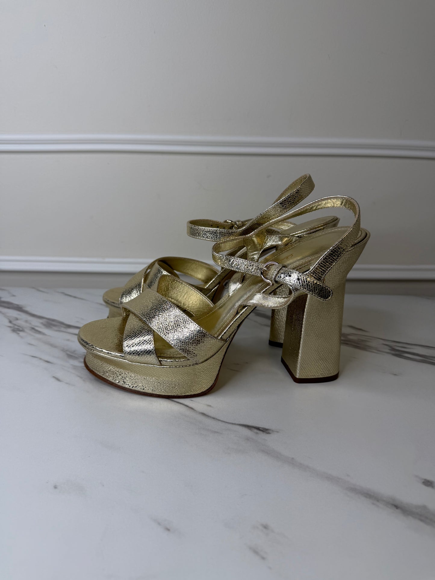 Salvador Ferragamo Platform Sandals , Size 10.5