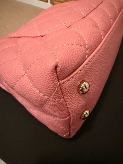Chanel Coco handle small caviar pink LGHW