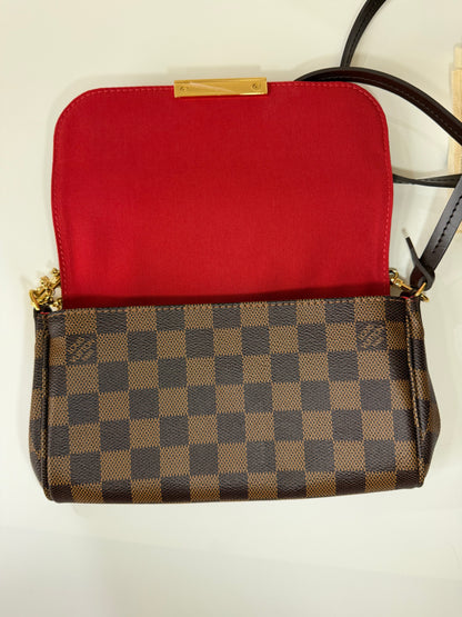Louis Vuitton Damier Ebene Clutch/ Cross Body Bag, Small size