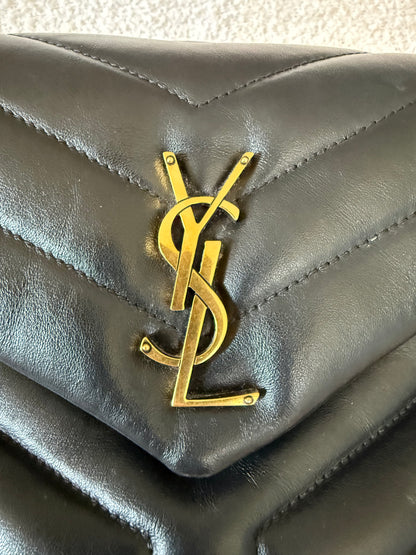Saint Laurent Loulou small black lambskin bag
