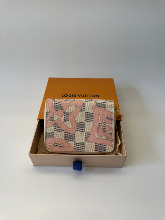 LV limited edition Damier Azur wallet