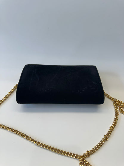 Fendi velvet Kan I Wallet on chain