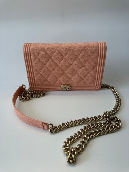 Chanel Boy wallet on chain ghw