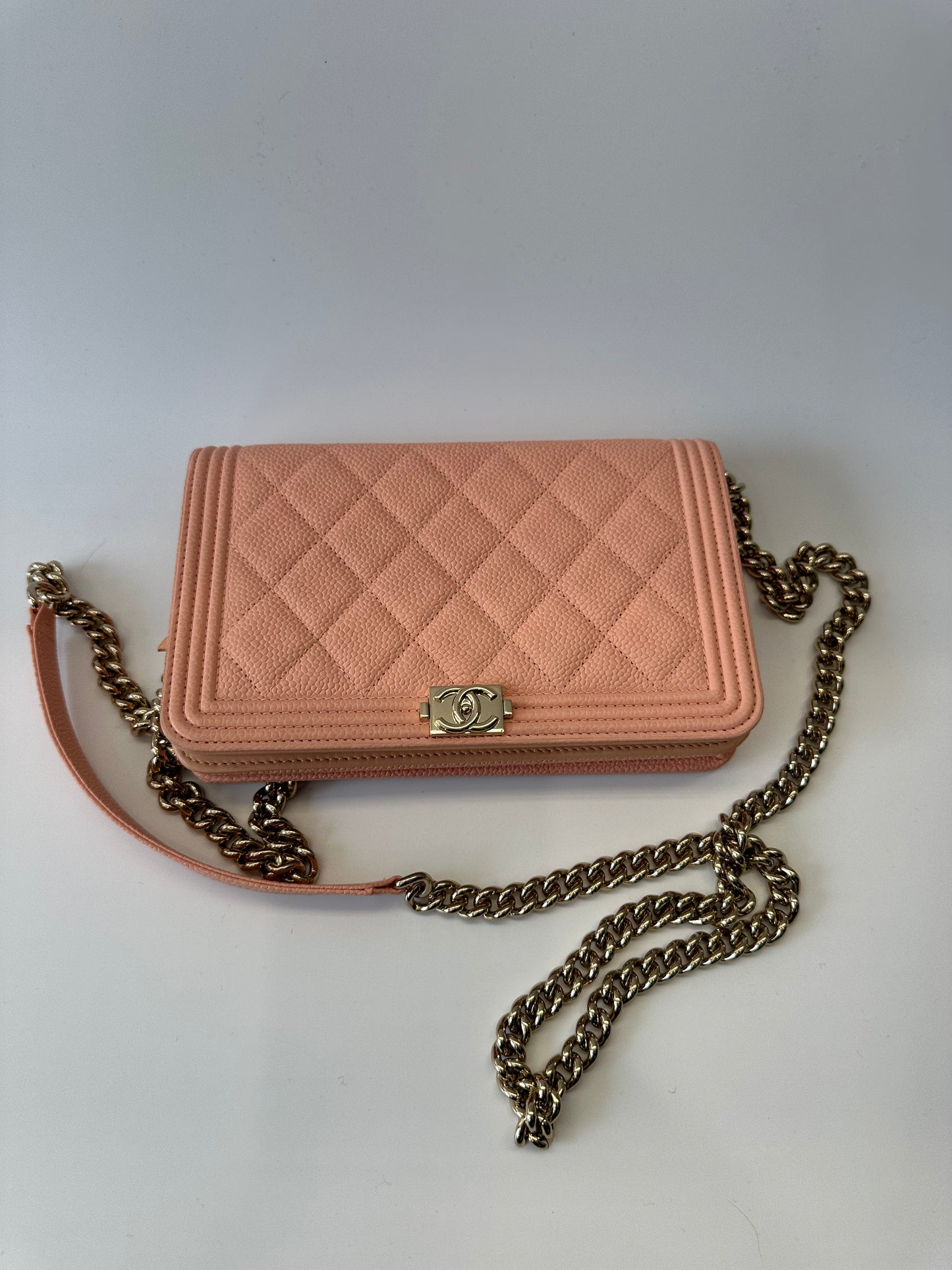 Chanel Boy wallet on chain ghw