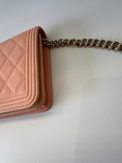 Chanel Boy wallet on chain ghw