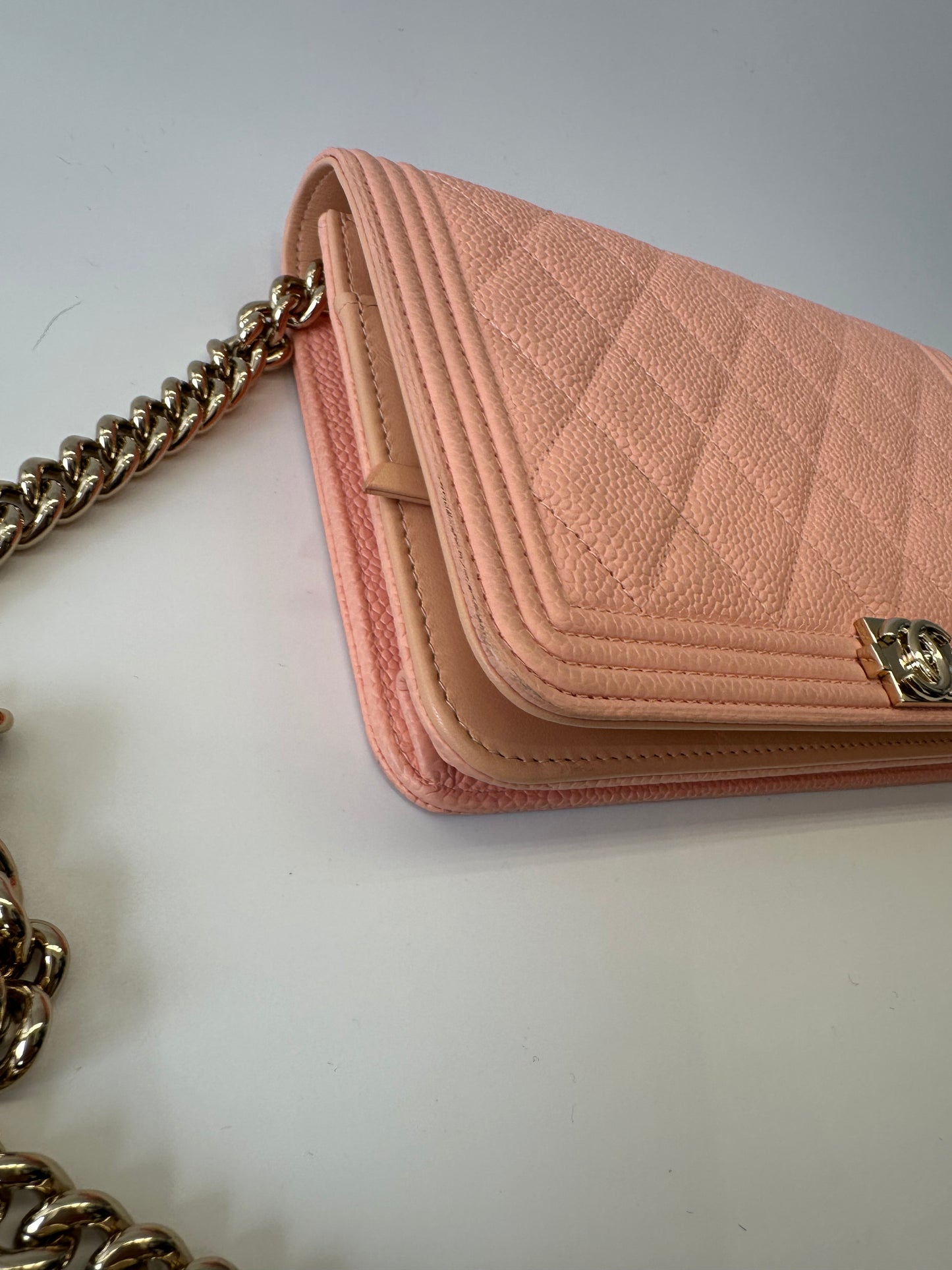 Chanel Boy wallet on chain ghw