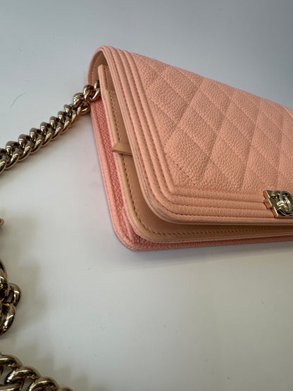 Chanel Boy wallet on chain ghw