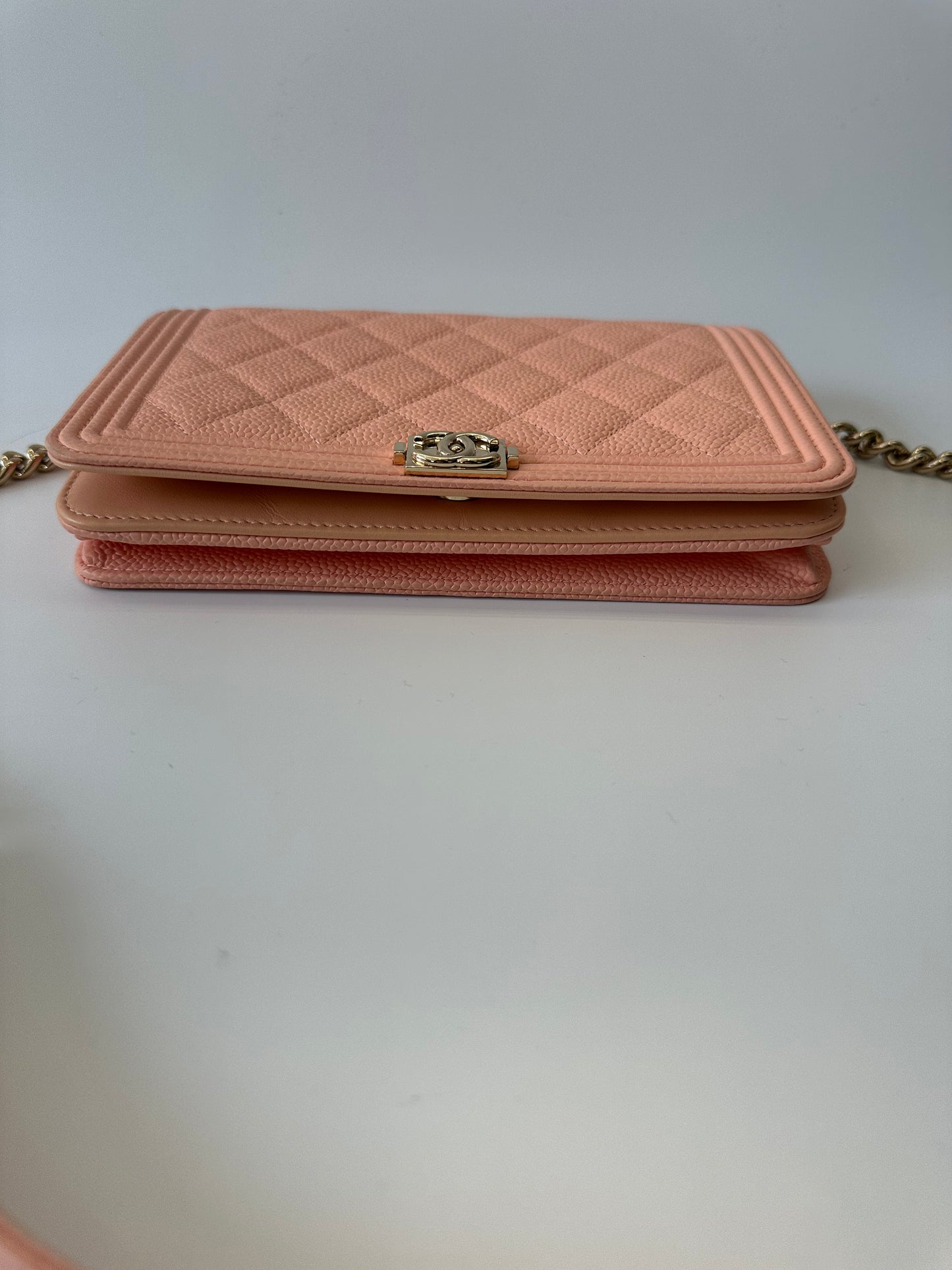 Chanel Boy wallet on chain ghw