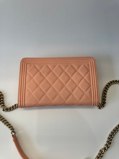 Chanel Boy wallet on chain ghw