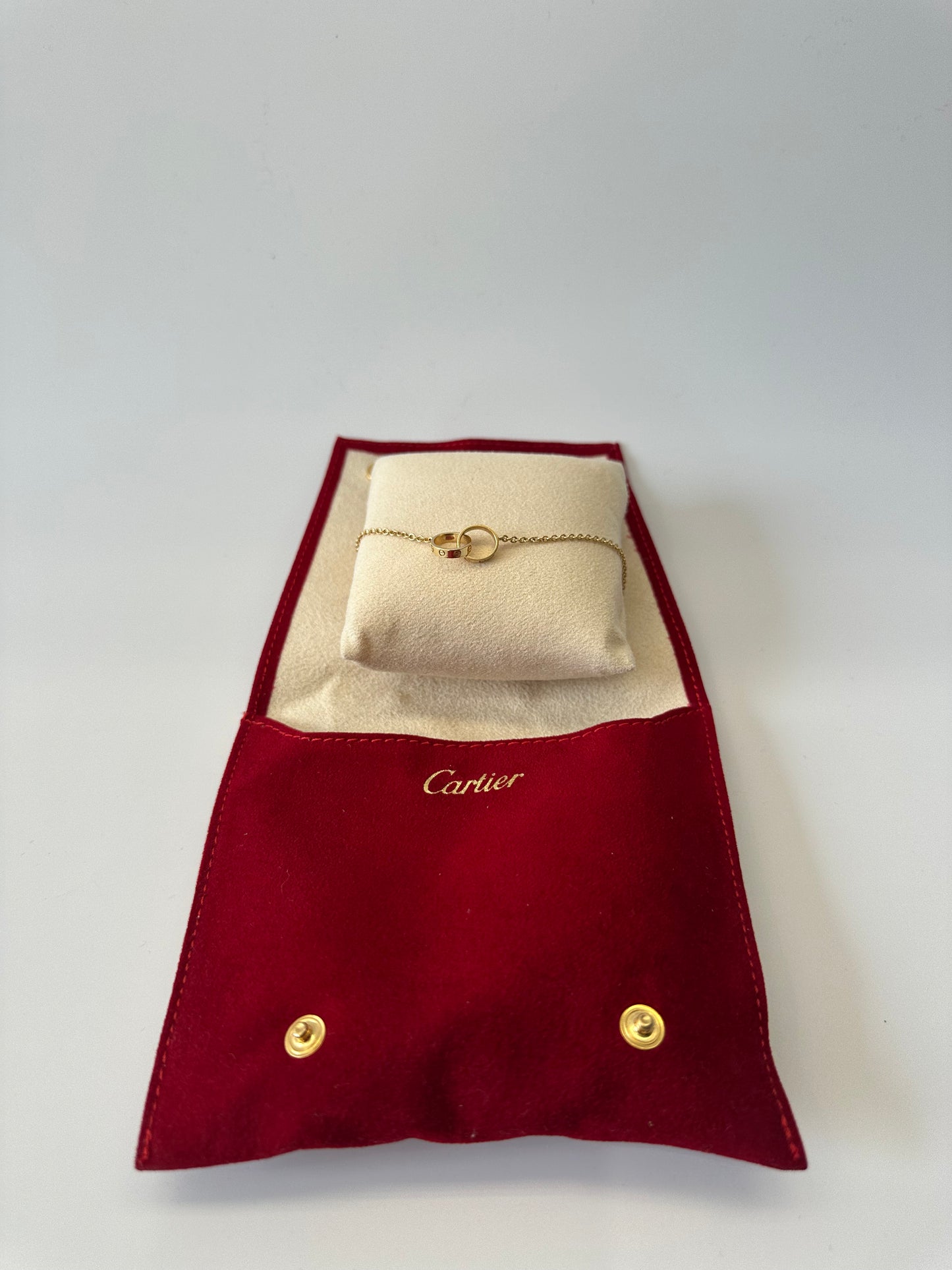 Cartier love bracelet on chain