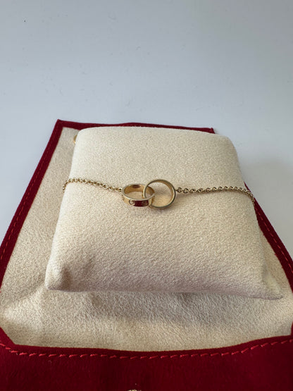 Cartier love bracelet on chain