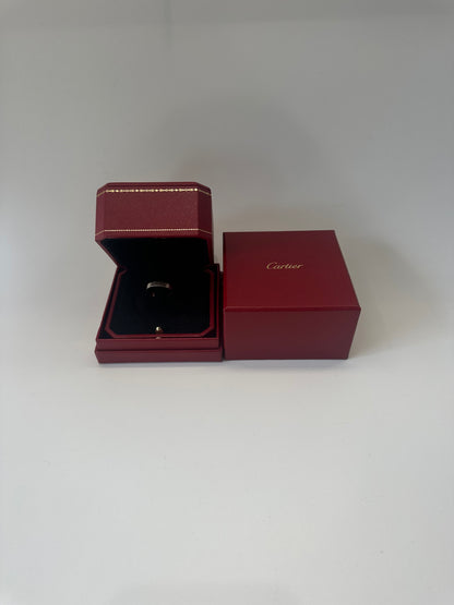 Cartier Love wedding band white gold size 54