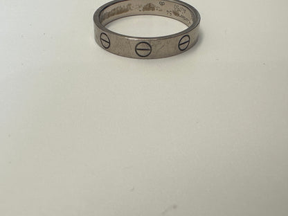 Cartier Love wedding band white gold size 54