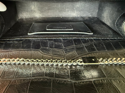 Saint Laurent medium Croc Embossed Kate Tassel